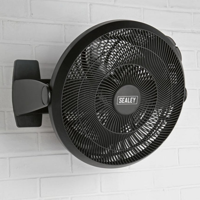 16" Desk or Floor Fan - 3-Speed wall mounted (4615554695203)