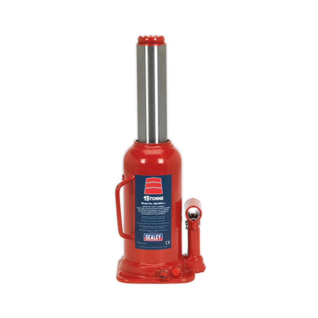 15 Tonne Bottle Jack extended straight (4630160834595)