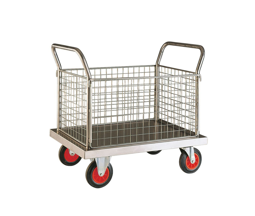 Stainless Steel Trolley - 4 Sided