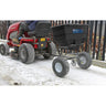 80kg Tow Along Broadcast Grit Spreader spreading on snow (4615545520163)