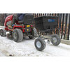 80kg Tow Along Broadcast Grit Spreader spreading on snow (4615545520163)