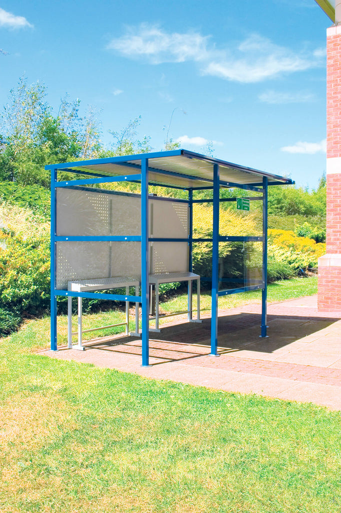Outdoor Smoking Shelters with Steel Back Panel (4627415203875)
