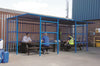 Outdoor Smoking Shelters with Perspex Back Panel with extension (4627415236643)