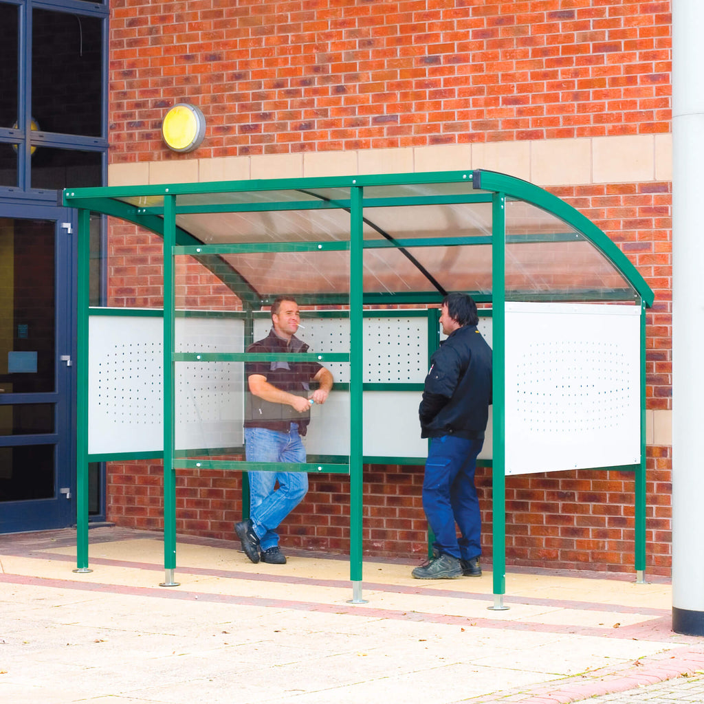 Metal Workplace Smoking Shelters with Steel Sides (4627415269411)