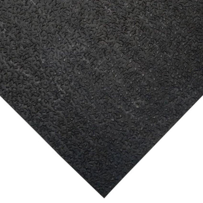 Rubber stable mat corner swatch