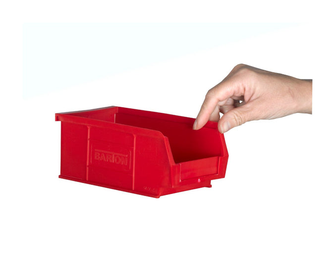 TC2 Small Plastic Parts Bins - 165mm x 100mm red (4636911992867)