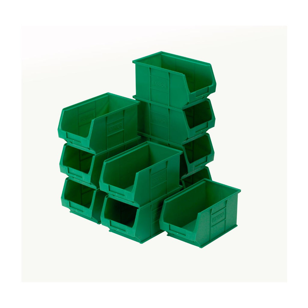 TC3 Small Plastic Parts Bins - 240mm x 150mm green group (4636912025635)