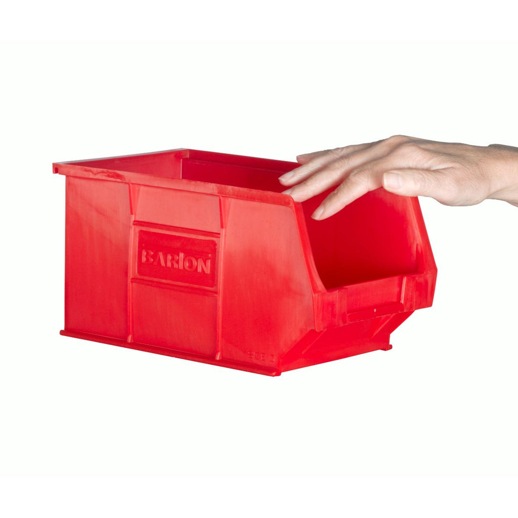 TC3 Small Plastic Parts Bins - 240mm x 150mm red (4636912025635)