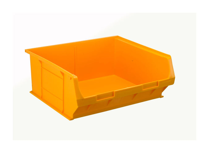 TC6 Large Plastic Parts Bins - 375mm x 420mm (Pack of 5) yellow (4636912123939)