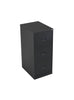 Steel 3 Drawer Filing Cabinet black front 45 above (5977293029547)