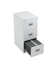 Steel 3 Drawer Filing Cabinet white front 45 above open (5977293029547)