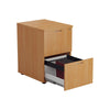 2 Drawer Wooden Filing Cabinet beech front open files (5977265471659)