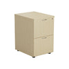 2 Drawer Wooden Filing Cabinet maple (5977265471659)