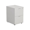 2 Drawer Wooden Filing Cabinet white (5977265471659)
