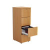 4 Drawer Wooden Filing Cabinet front open files (5977265537195)