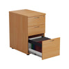 Desk Height Wooden Desk Pedestals (600mm Deep) beech front open files (5977265373355)