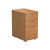 Desk Height Wooden Desk Pedestals (600mm Deep) nova oak (5977265373355)