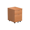 2 Draw Mobile Office Pedestals beech front (5977265078443)