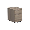 2 Draw Mobile Office Pedestals grey oak (5977265078443)
