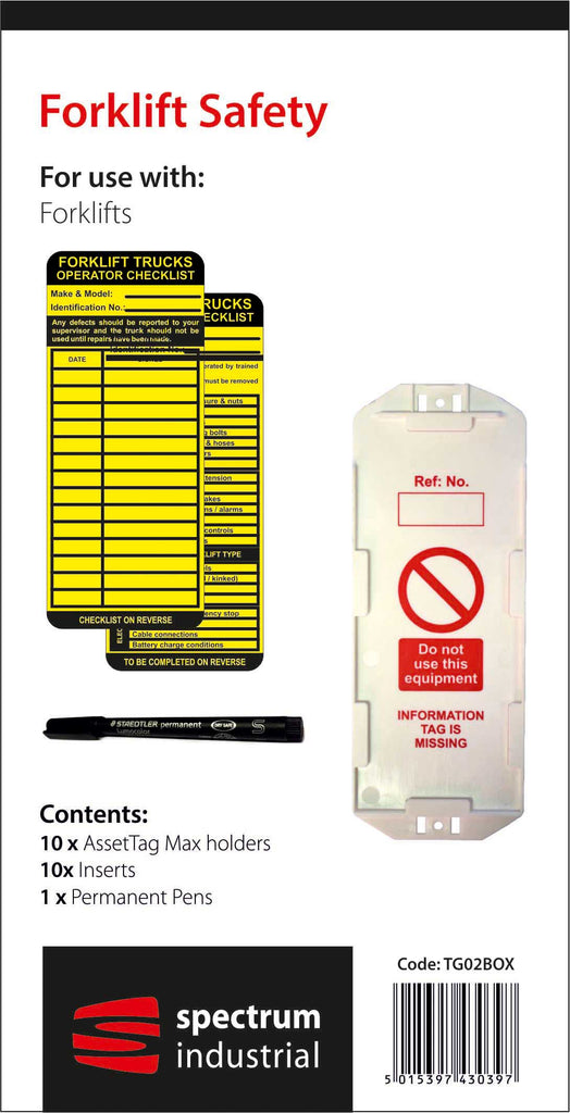 Forklift Inspection Safety Tag Kit (6074674872491)