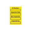 Harness Inspection Mini Safety Tag Inserts yellow (6074675364011)