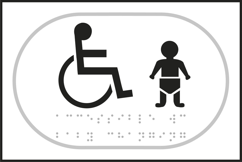 Disabled and baby changing braille sign (6003841695915)