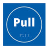 Pull - Braille Door Sign