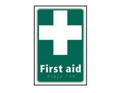 First Aid - Braille Sign