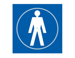 Gentlemen - Braille Door Sign