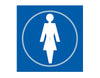Ladies - Braille Door Sign blue (6003841073323)