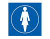 Ladies - Braille Door Sign blue (6003841073323)