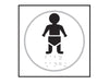 Baby Changing Area Braille Signs white (6003841302699)