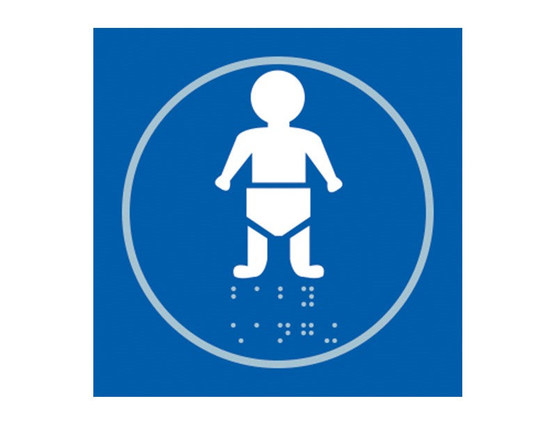 Baby Changing Area Braille Signs blue (6003841302699)