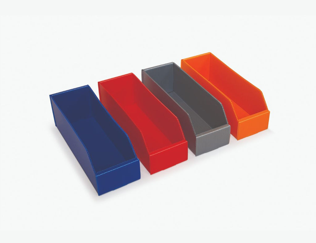 Fluted Plastic Parts Bins - 300mm Long (25 pcs) (4628173881379)