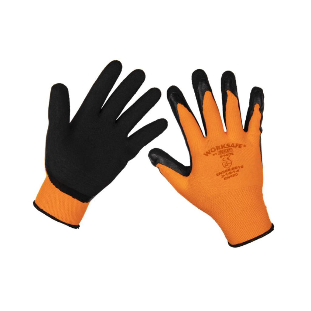 Foam Latex Work Safety Gloves - Buy in Bulk (4633547374627)