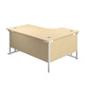 Left Hand Curved Office Desks (L Shape) 1600mm maple white (5973569700011)