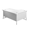 Left Hand Curved Office Desks (L Shape) 1600mm white white (5973569700011)