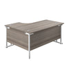 Right Hand Curved Office Desks (L Shape) grey oak white (5973569765547)