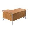 Right Hand Curved Office Desks (L Shape) nora oak white (5973569765547)