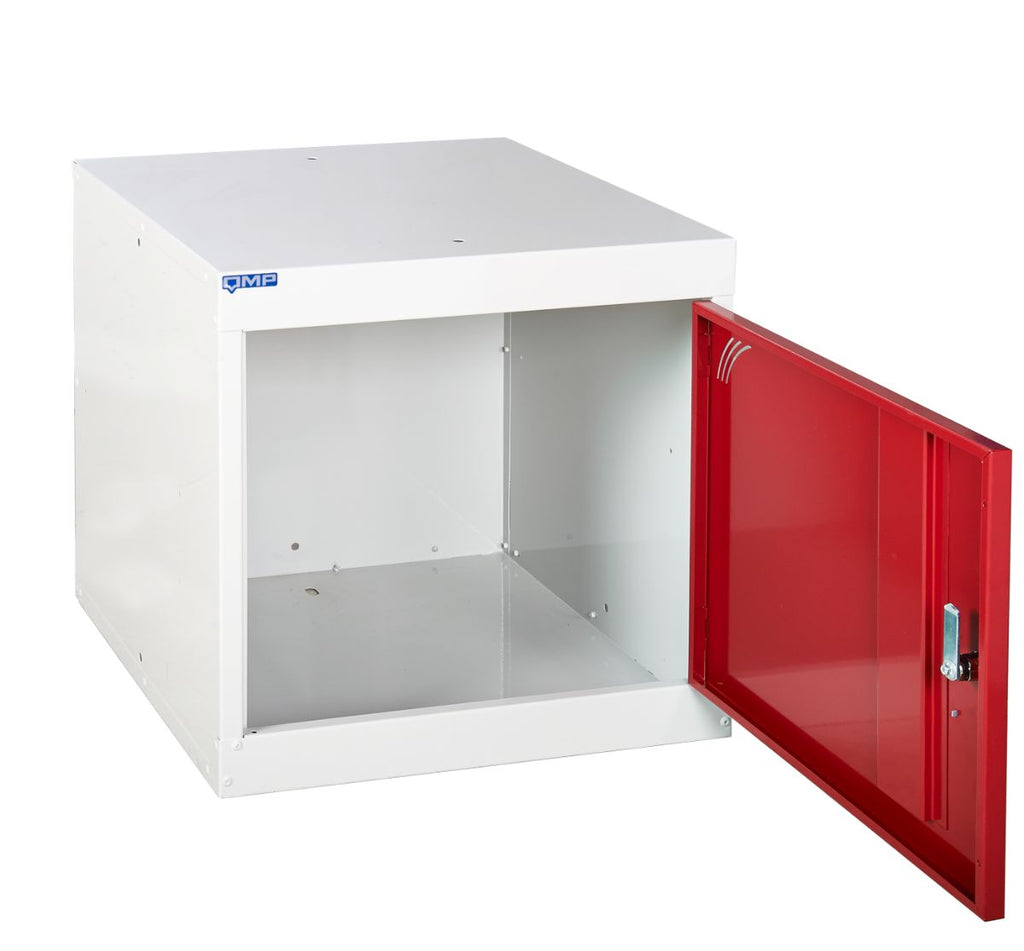 Large Cube Lockers (450mm) red open door (4628173094947)