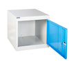 Large Cube Lockers (450mm) light blue open door (4628173094947)