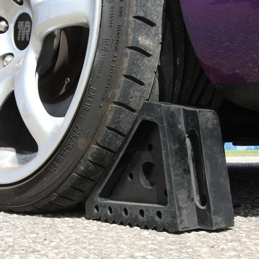 Rubber Wheel Chocks Pair act chocking wheel (4634657128483)