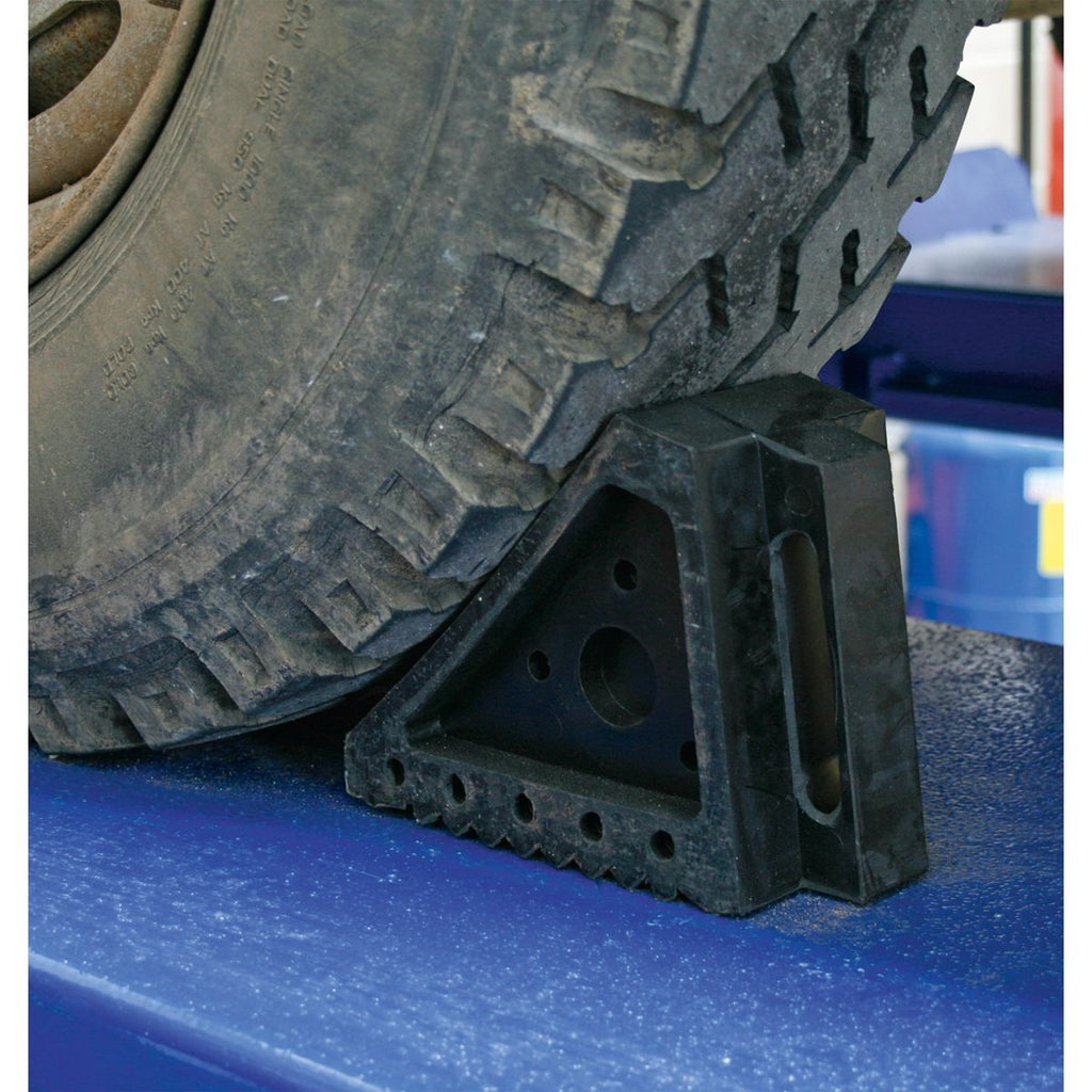 Rubber Wheel Chocks Pair act under land rover wheel (4634657128483)