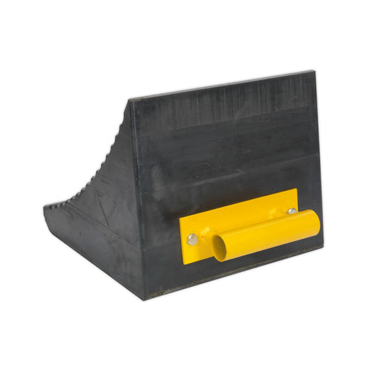 Heavy Duty Single Rubber Wheel Chock - 12kg (4805703303203)