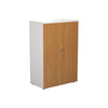 Wooden Office Cupboards with White Sides and Top nova oak (5977265209515)