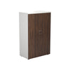 Wooden Office Cupboards with White Sides and Top dark walnut (5977265209515)