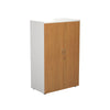 Wooden Office Cupboards with White Sides and Top nova oak (5977265209515)