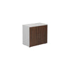 Wooden Office Cupboards with White Sides and Top dark walnut (5977265209515)