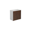 Wooden Office Cupboards with White Sides and Top dark walnut (5977265209515)
