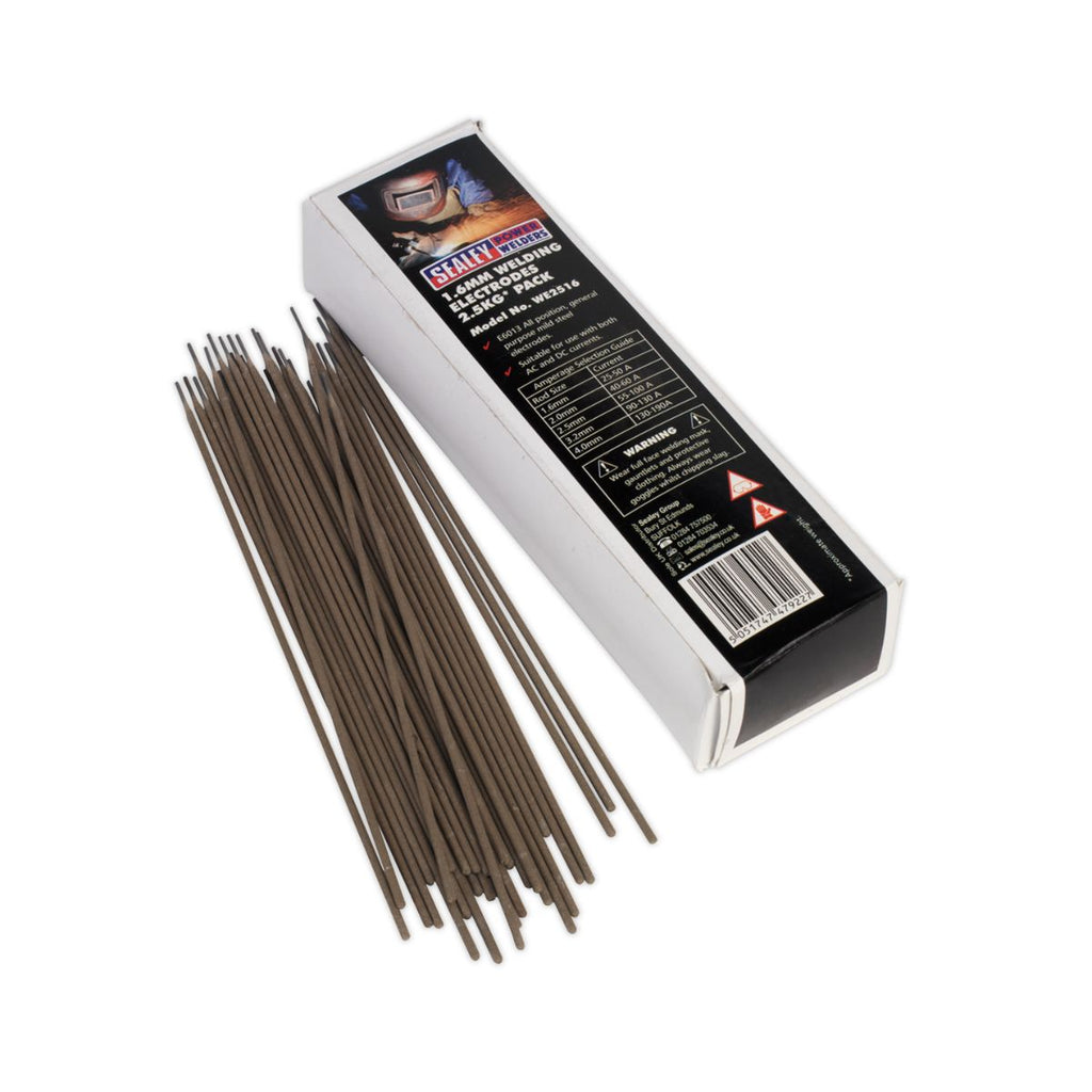 Mild Steel Welding Rods 1.6mm - 2.5kg Pack (4632010293283)